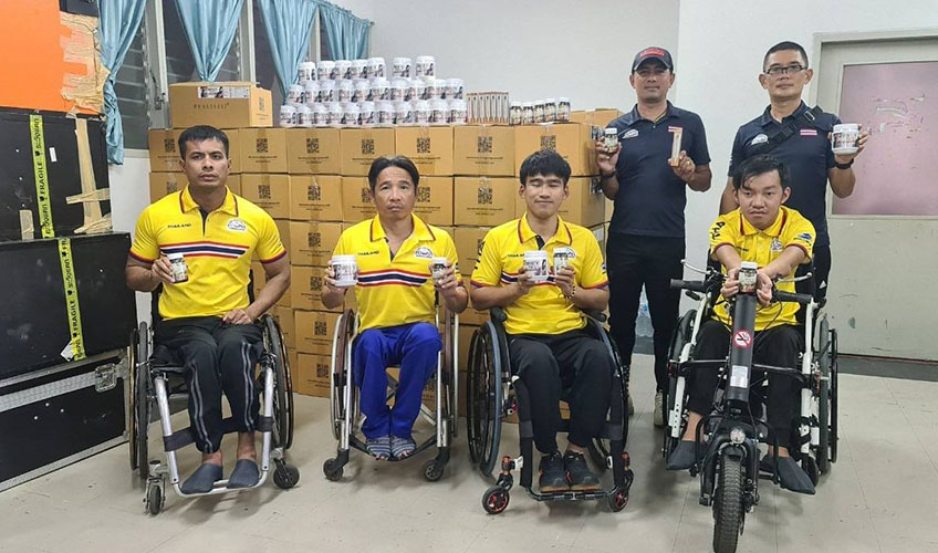 Thai national team of cyclists disabilities